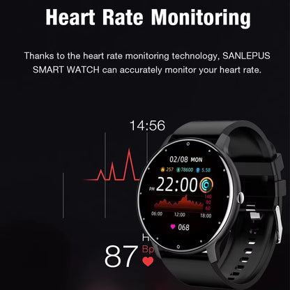 2025 Smart Watch Women Men Lady Gift Sport Fitness Watches Heart Rate Monitor Waterproof Smartwatch for Xiaomi Android IOS